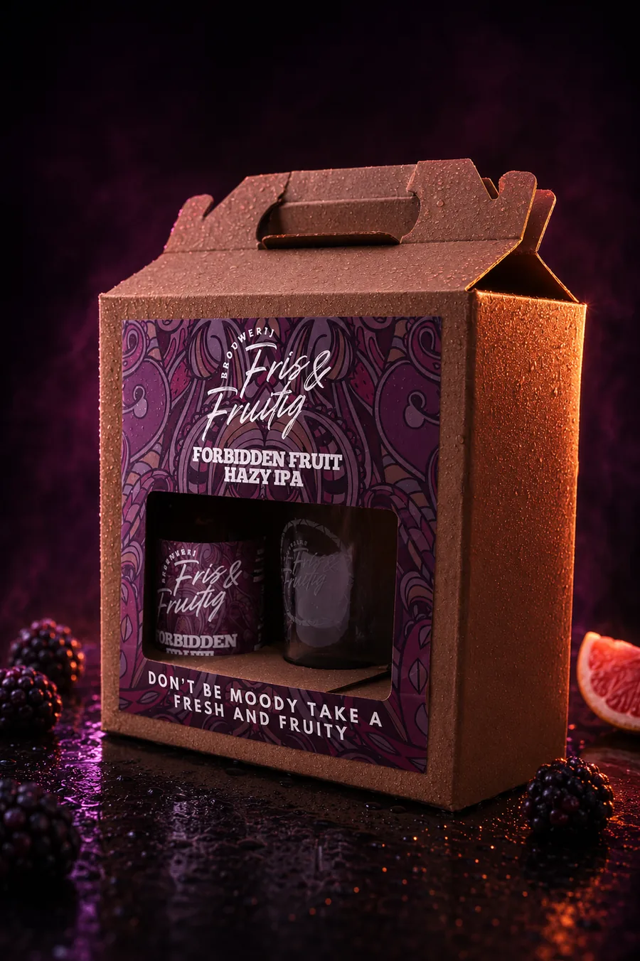 Forbidden Fruit giftset met bierglas en fles Hazy IPA